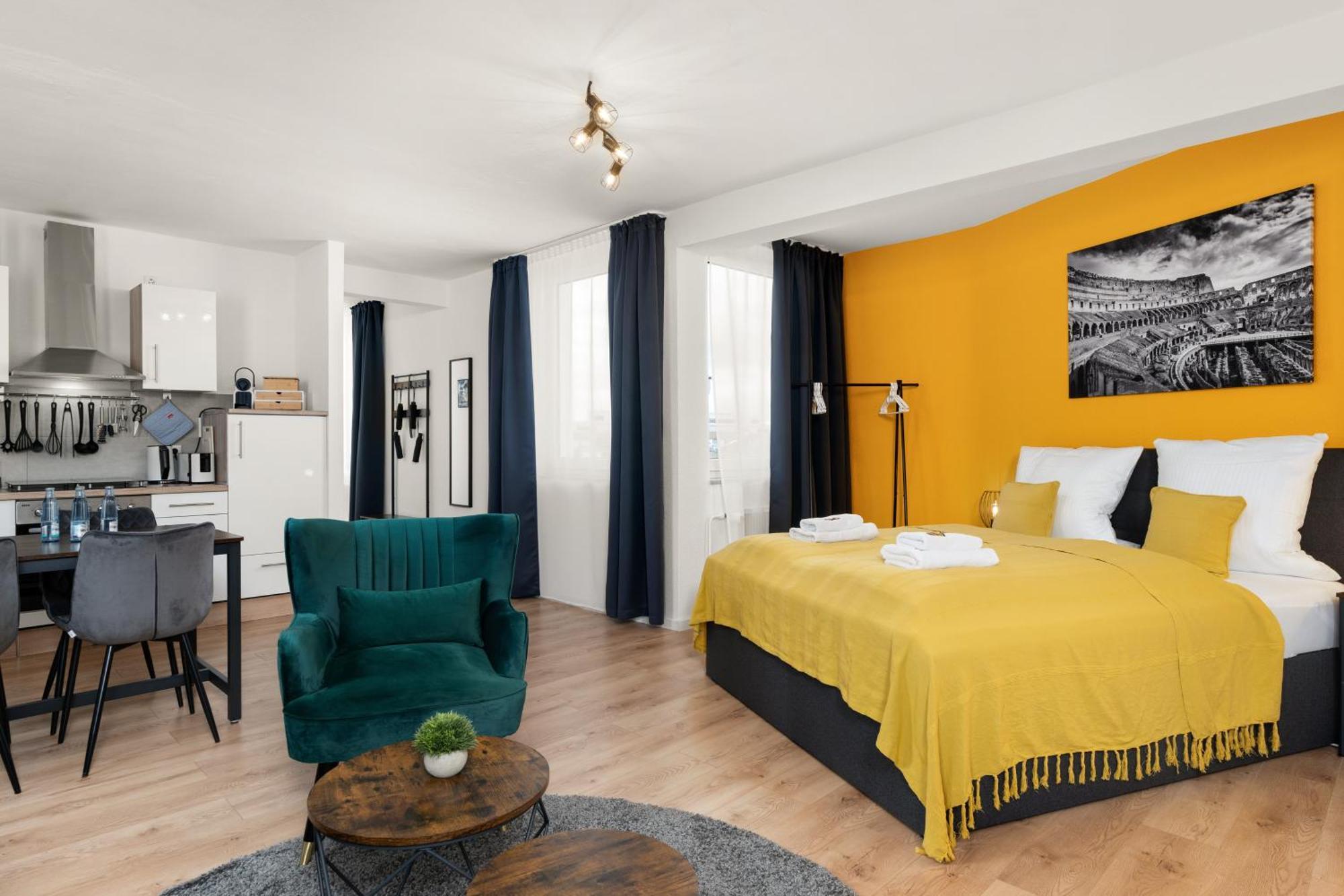 Free Living - City Design Apartments, Zentrum, Outlet, Balkon, Kueche Wolfsburg Exterior foto