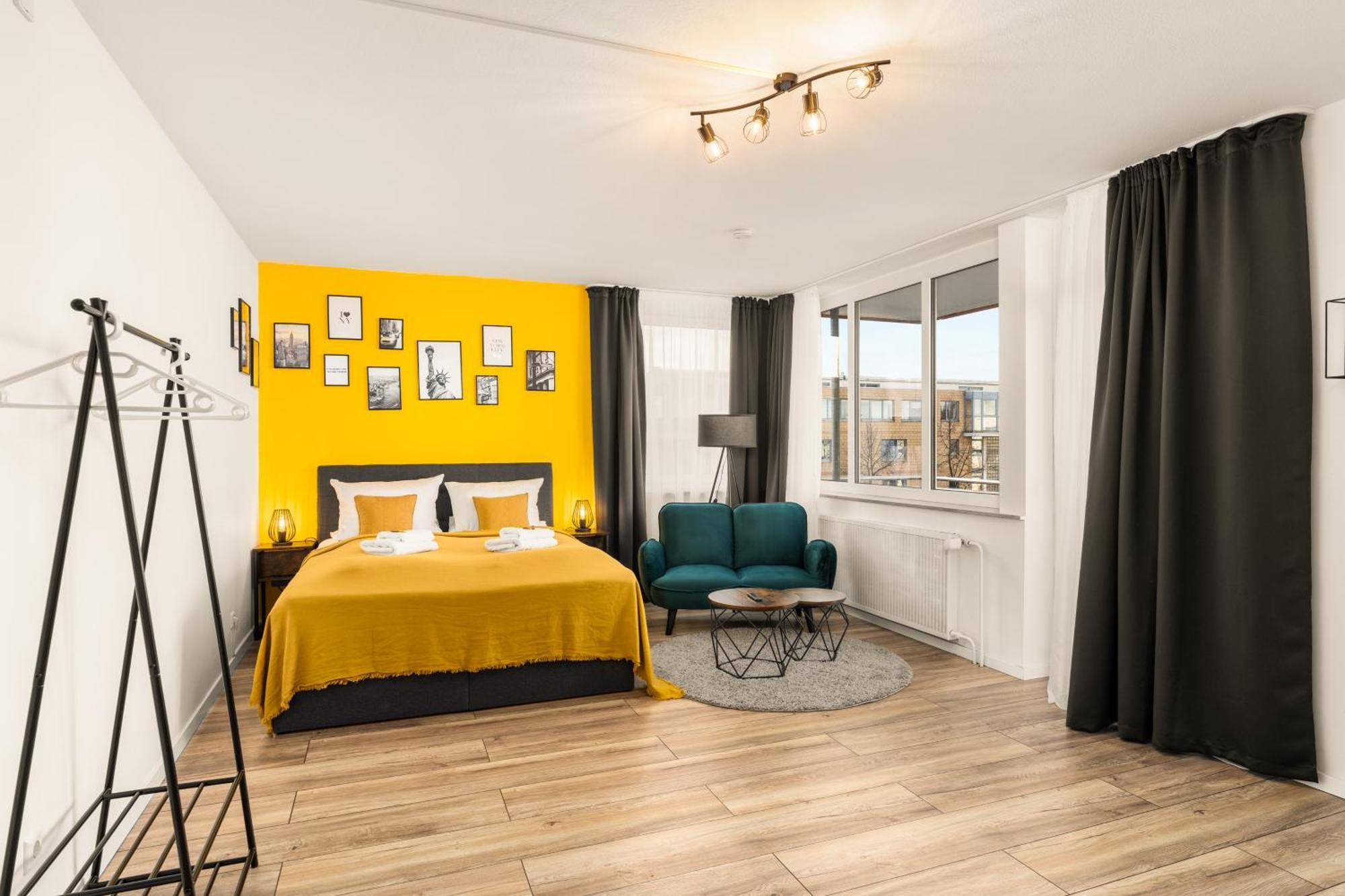 Free Living - City Design Apartments, Zentrum, Outlet, Balkon, Kueche Wolfsburg Exterior foto